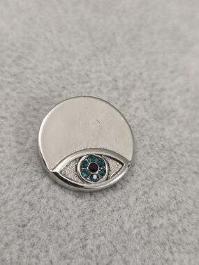2 For $10 Silver Tone Evil Eye Pendant Protection Charm Mediterranean GoodLuck
